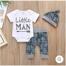 Load image into Gallery viewer, Little Man Hat Set - Glitzy Tots Kid Apparel
