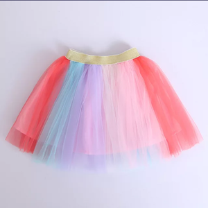Girls Rainbows + Unicorn Tutu Skirtset - Glitzy Tots Kid Apparel