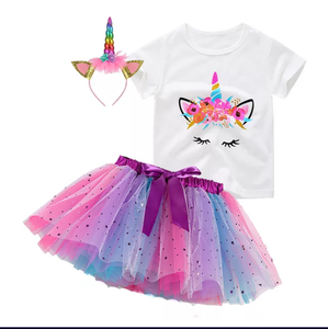 Girls Unicorn Fashion T-shirt - Glitzy Tots Kid Apparel