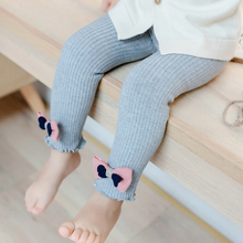 Load image into Gallery viewer, Classy Bow Leggings - Glitzy Tots Kid Apparel
